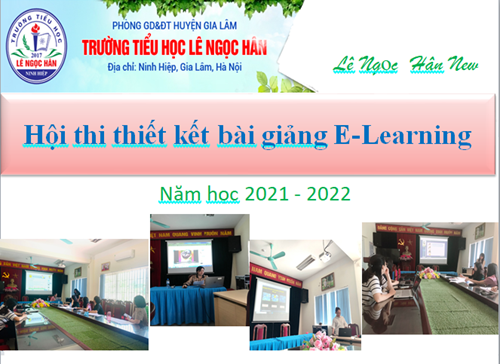 Hội thi Thiết kế bài giảng E-Learning cấp trường